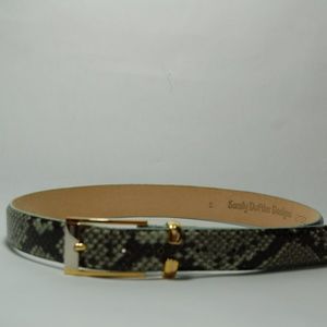 Sandy Duftler Design Leather Belt Size S